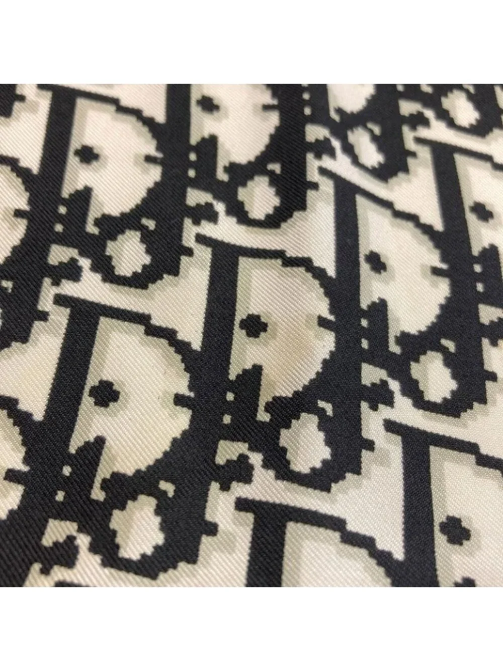 ★SOLD★ Dior Trotter Pattern Scarf Silk - Picture 10 of 11